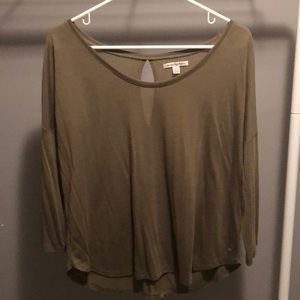 Green long sleeve top